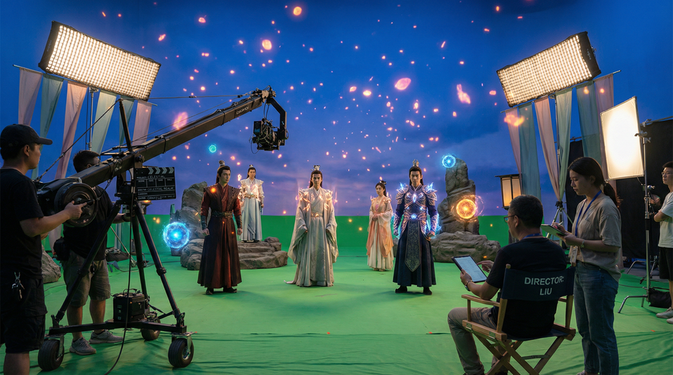 黄色仓库影视传媒视频制作现场